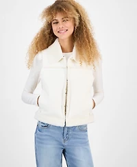 Self Esteem Juniors' Faux-Shearling Vest