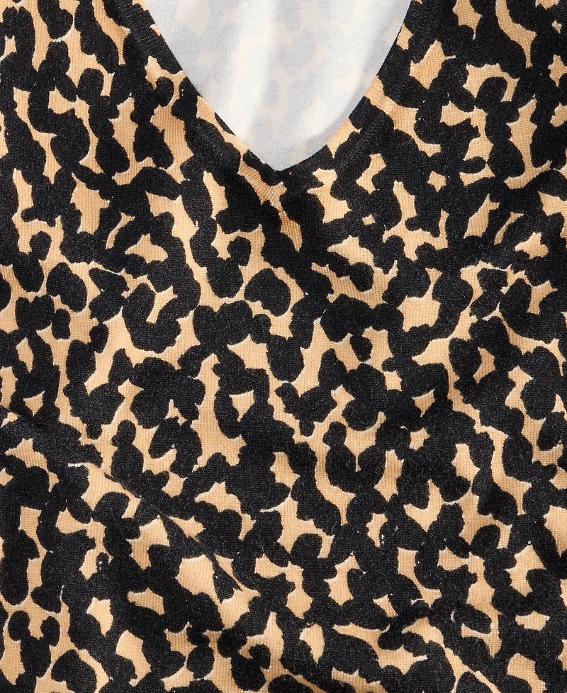 I.n.c. International Concepts Plus Spotted V-Neck Tunic, Macy's Exclusive