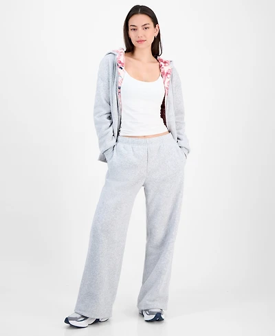 Ultra Flirt Juniors' Faux-Fur-Lined Sweatpants