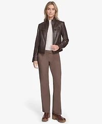 Andrew Marc Women's Mikel Racer Leather Jacket