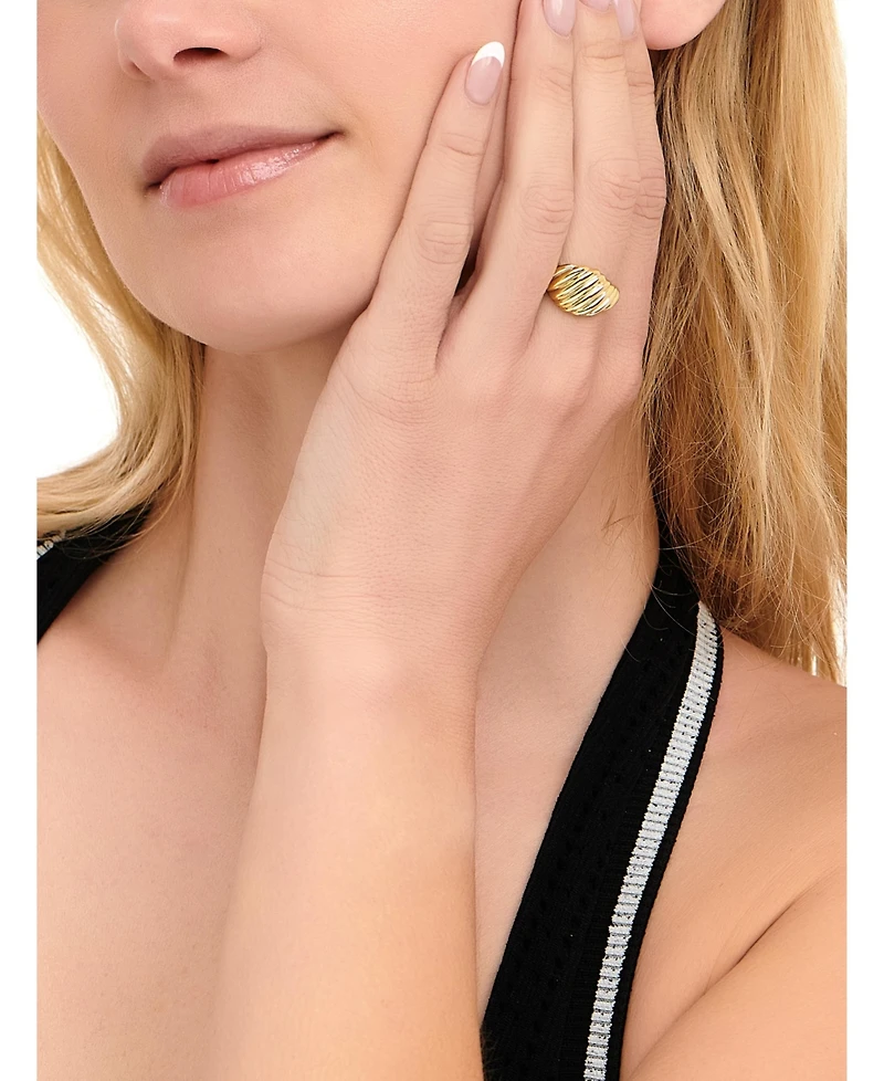 Devata Rope Ring Gold Plated Sterling Silver