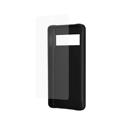Case-Mate Protection Pack Tough Case and Glass Screen Protector for Google Pixel 7a-Clear