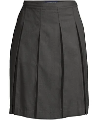 Lands' End Women's Box Pleat Skirt Below the Knee