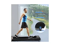 Akiudex Slim Under Desk Walking Pad Treadmill with Remote and Incline Option
