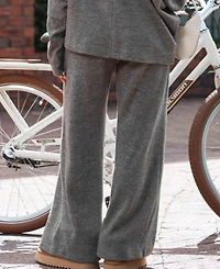 Cupshe Women's Grey Loose Leg Jersey Pants