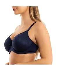 Parfait Women's Pearl Non-Padded Seamless Minimizer Bra, Navy, 42H