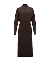 Hope & Henry Women's Mock Neck Dolman Sleeve Sweater Dress