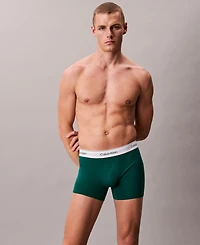 Calvin Klein Men's 3-Pack Icon Stretch Low Rise Trunks