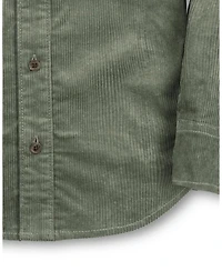 Hope & Henry Little and Big Boys' Organic Long Sleeve Corduroy Flap Pocket Button Down Shirt
