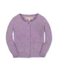Hope & Henry Girls Organic Long Sleeve Textured Cardigan Sweater