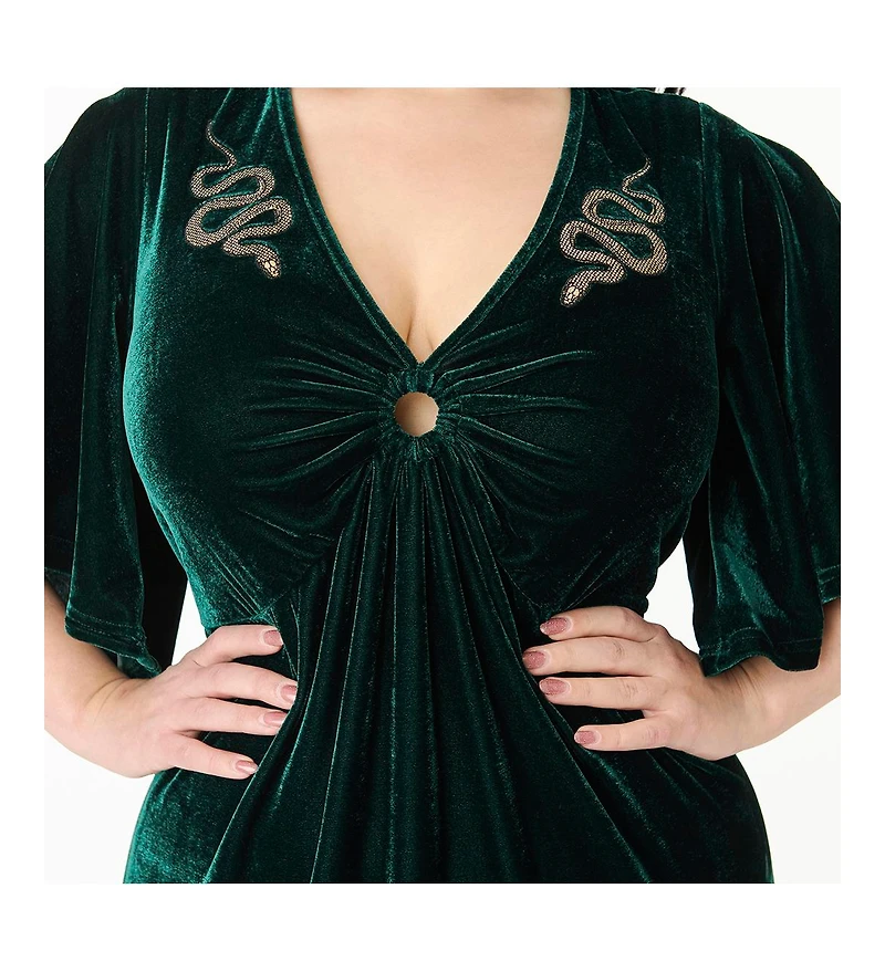 Smak Parlour Plus Cut Out Knit Maxi Dress