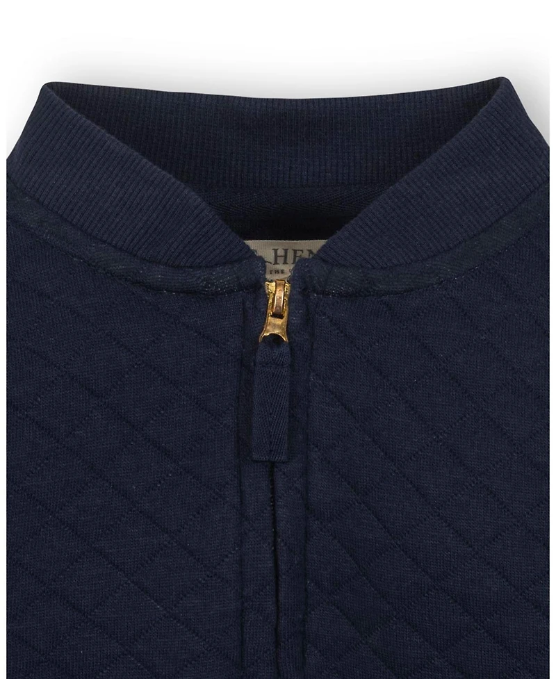 Hope & Henry Little and Big Girls' Quilted Zip-Up Bomber Jacket
