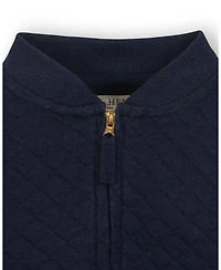 Hope & Henry Little and Big Girls' Quilted Zip-Up Bomber Jacket