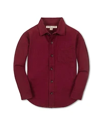 Hope & Henry Little and Big Boys' Organic Long Sleeve Flannel Button Down Shirt