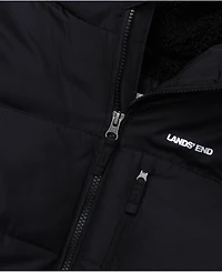 Lands' End Boys Water Resistant High Pile Lined Coat