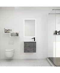 Casainc 22 Inch Floating Vanity with Sink and Soft-Close Door for Compact Bathrooms