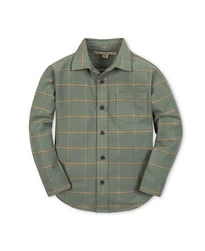 Hope & Henry Boys Long Sleeve Flannel Button Down Shirt