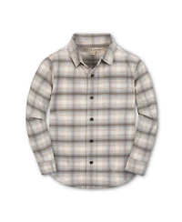 Hope & Henry Boys Long Sleeve Flannel Button Down Shirt