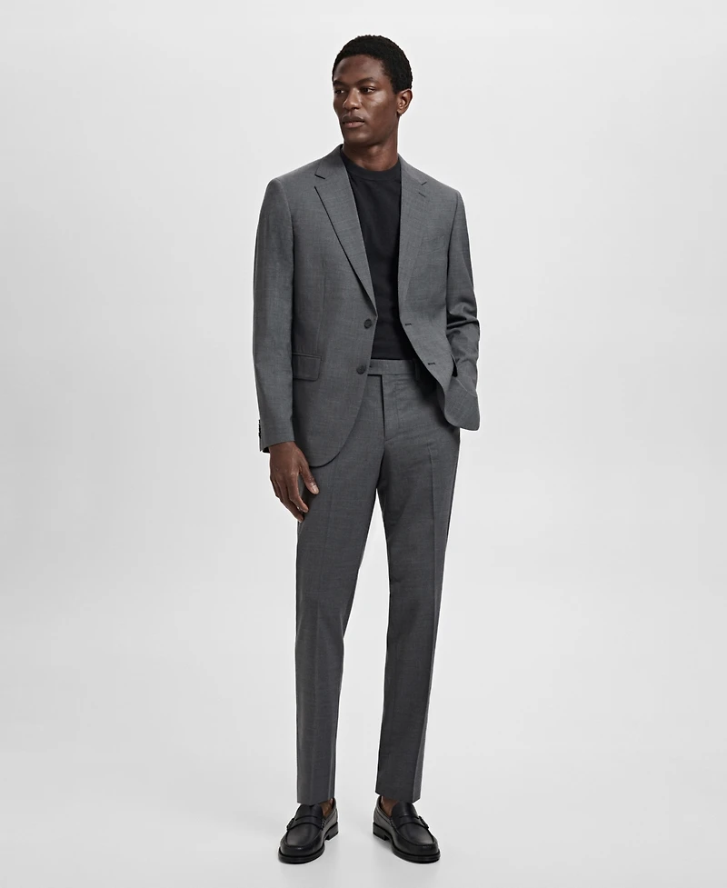 Mango Men's Turin Virgin Wool Suit Pants