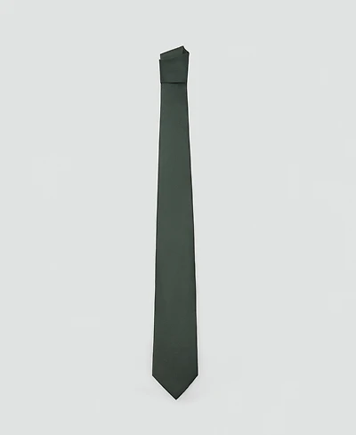 Mango Men's Plain Silk Tie