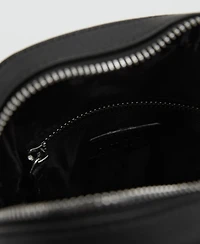 Mango Men's Patent Leather-Effect Shoulder Bag