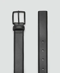 Mango Men's Buckle Leather Belt