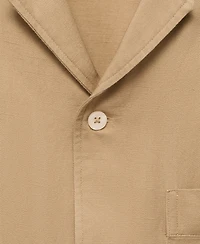 Mango Men's Regular-Fit Linen Blend Shirt