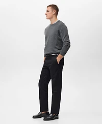 Mango Men's Wool Round-Neck Sweater