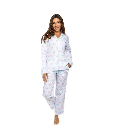 Sant and Abel Women's Tennis Bows Long Pj Set