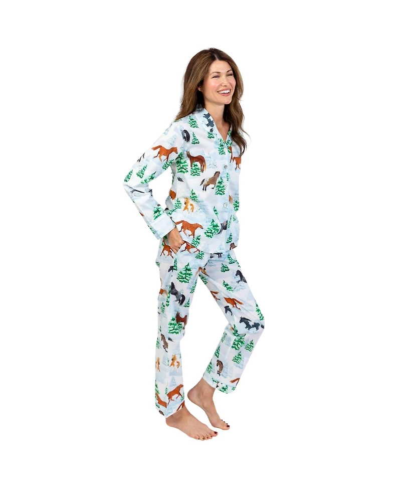 Sant and Abel Women's Skydog Wild & Free Long Pj Set