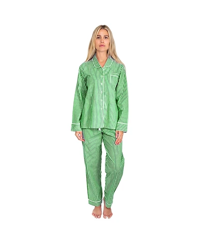 Sant and Abel Women's Braddock Green Long Pj Set