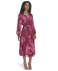 Calvin Klein Women's Tie-Sleeve Midi Dress