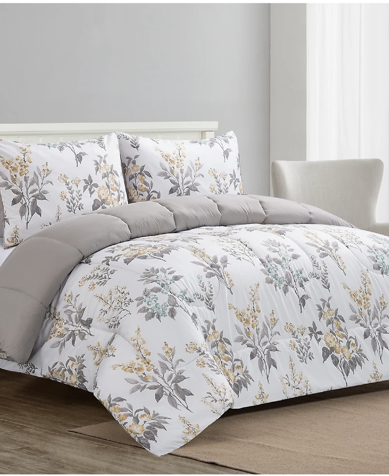 Highline Bedding Co. Rosenne Reversible 3-Pc. Comforter Set