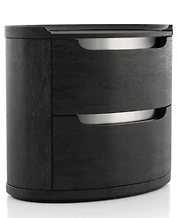 Furniture of America Addeso 24.5" Solid Wood 2-Drawer Nightstand