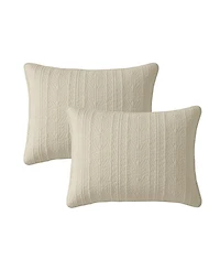 Seventh Studio Cable Knit 3-Pc. Quilt Set