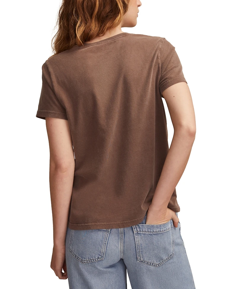 Lucky Brand Women's Guns N Roses Wings Crewneck T-Shirt