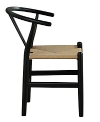 Furniture of America 2-Pc. Farre Solid Wood Rounded Side Chair Set