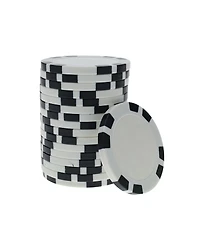 We Games 8 Stripe Clay Poker Chips, 11.5 Gram, Set of 25