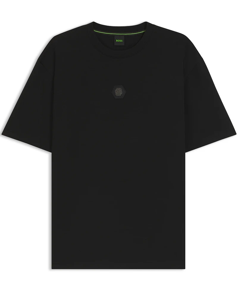Boss by Hugo Men's Double B Monogram Cotton-Jersey T-Shirt