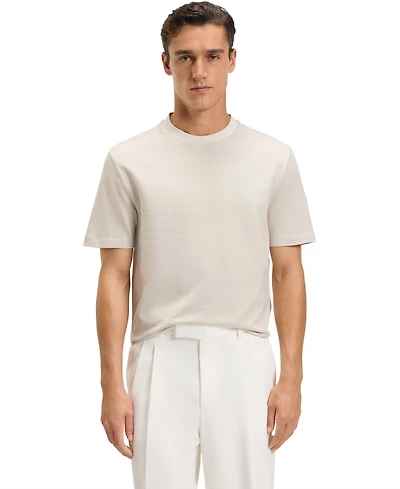 Boss by Hugo Men's Micro Pattern Mercerized-Cotton T-Shirt