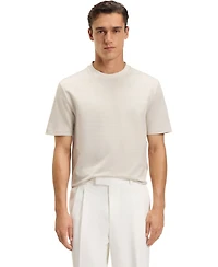 Boss by Hugo Men's Micro Pattern Mercerized-Cotton T-Shirt