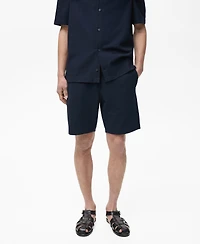 Mango Men's Structured 7.95" Knitted Shorts