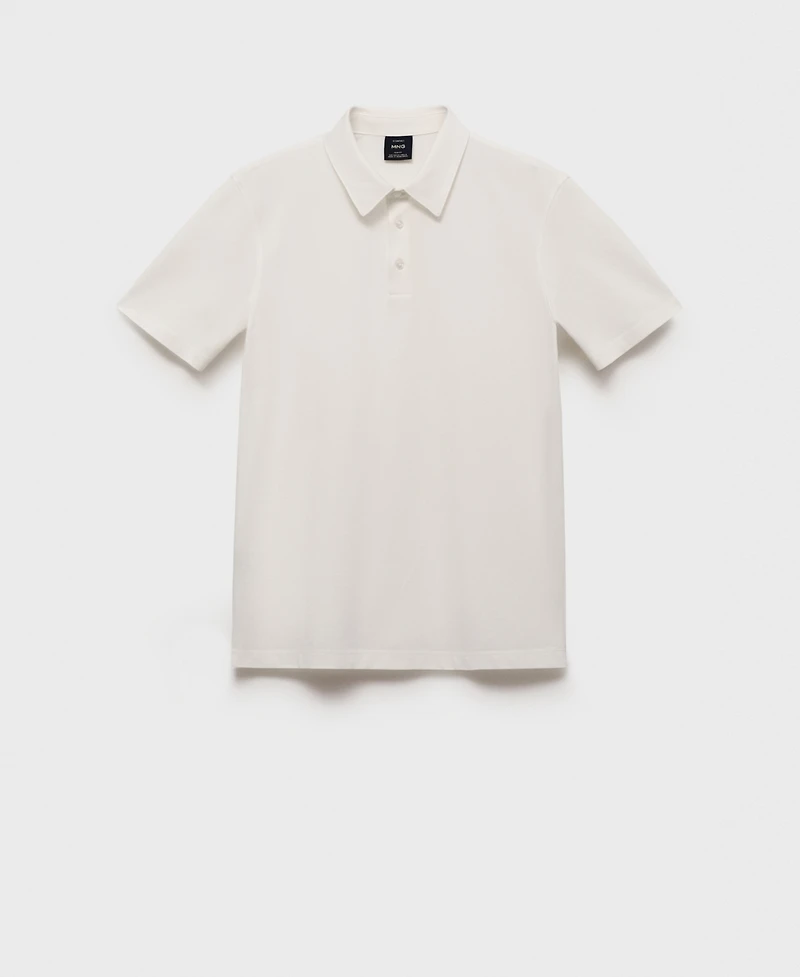 Mango Men's Slim-Fit Cotton-Pique Polo Shirt