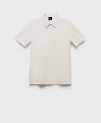 Mango Men's Slim-Fit Cotton-Pique Polo Shirt