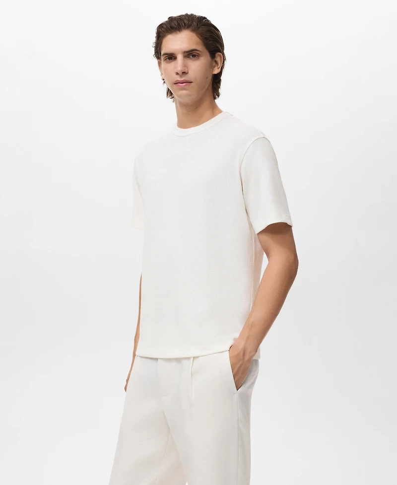 Mango Men's Fine-Knit T-Shirt