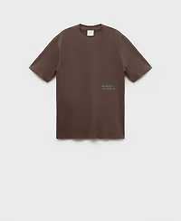 Mango Men's Printed Patch T-Shirt