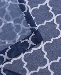 Superior Trellis Sheer 2-Piece Curtain Panels with Grommet Header Top, 52" X 63"