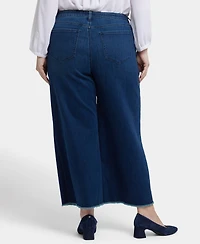 Nydj Plus Teresa Wide Leg Ankle Jeans