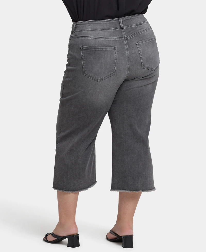 Nydj Plus Brigitte Wide Leg Capri Jeans