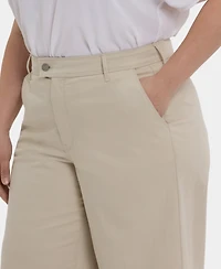 Nydj Plus Mona Wide Leg Trouser Ankle Pants